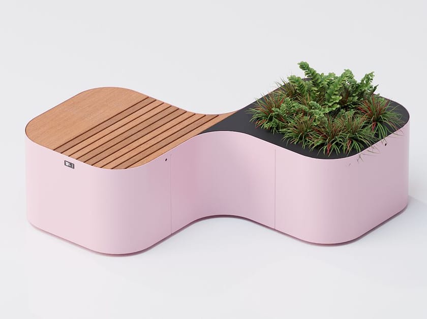 2-модульная скамья с сиденьем и плантатором DIMCAR PINCH ARCH-00105658