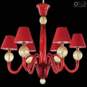 3778 ORIGINALMURANOGLASS Люстра-канделябр - Пастораль - муранское стекло OMG  см