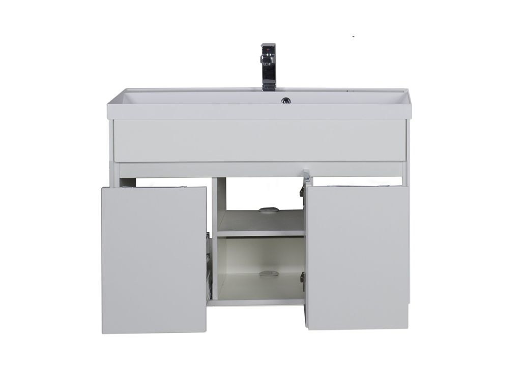 Тумба с раковиной Aquanet Латина 100 белый 0017963700179392 - Вид №3