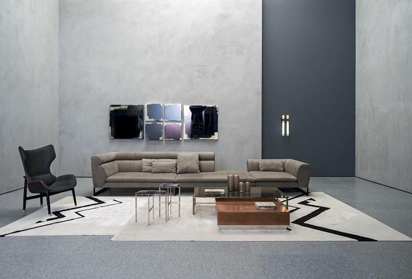 BAXTER Секционный угловой диван в коже Viktor sun-id-1479275 - Вид №1