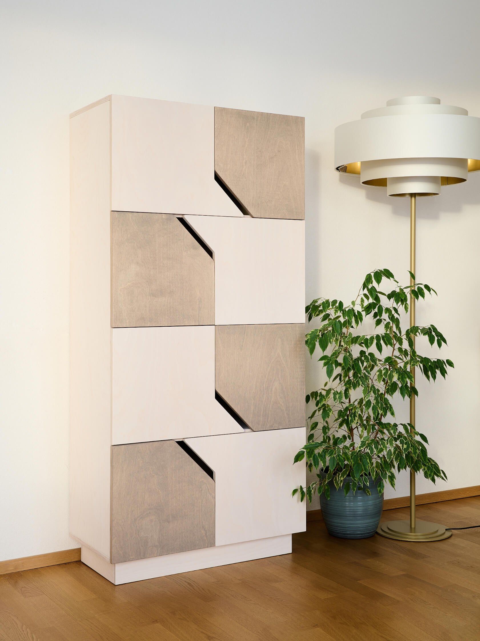 Березовый шкаф с распашными дверцами Radis Лабиринт ARCH-00112344 - Вид №4