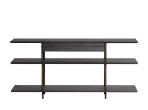 Деревянный отдельно стоящий книжный шкаф