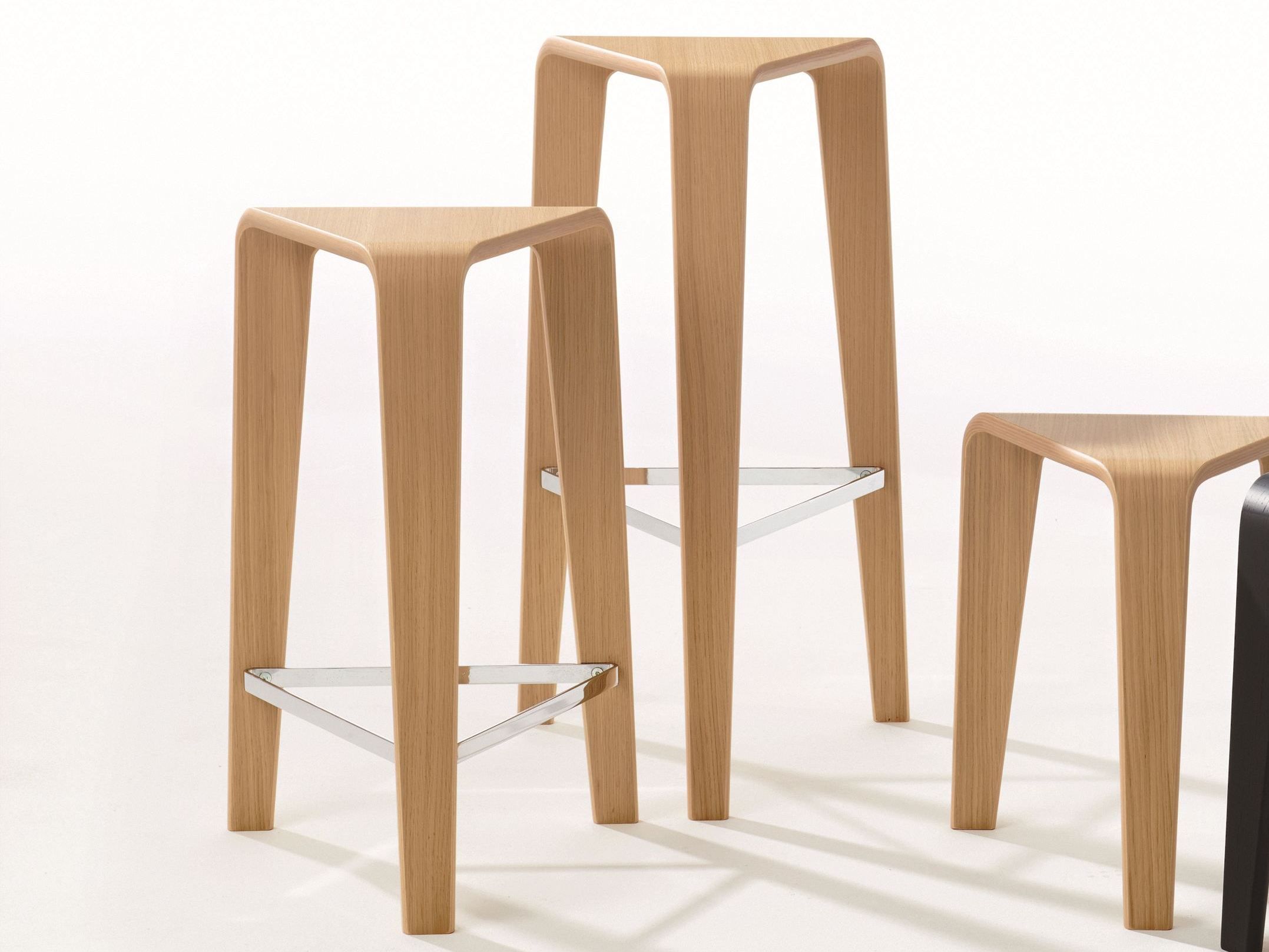 Высокий дубовый стул Arper ARCH-00096219 - Вид №1