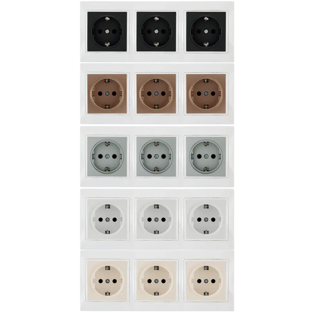 TDM ELECTRIC Рамка для розеток горизонтальная на 3 поста белая 85591182 Таймыр STLM-0064408 - Вид №1