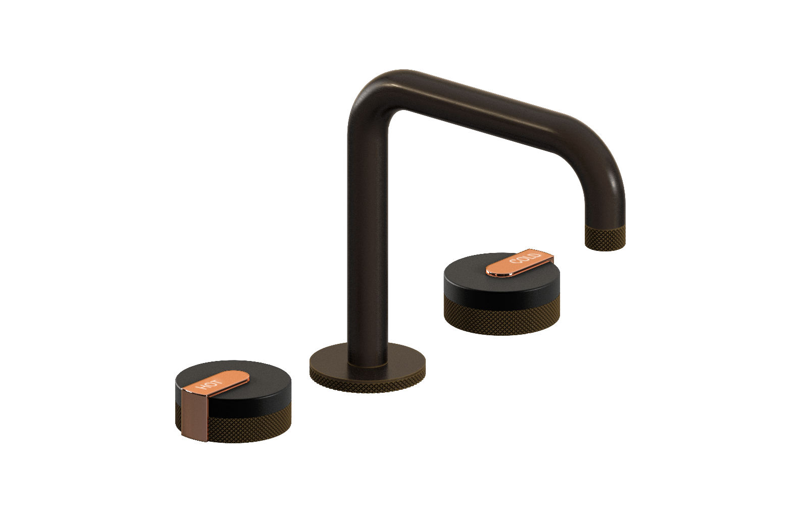 E-11511-R1MBK-L1RG-OB Смеситель для умывальника на 3 отвертия GRAFF MOD+