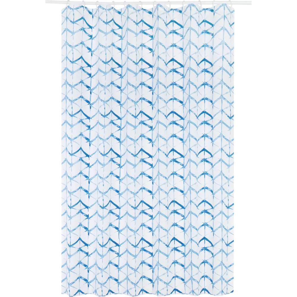Штора для ванны Bacchetta Shibori с кольцами 180x200 см полиэстер , цвет мультиколор 84621373 STLM-2195461 Шторы текстильные - Вид №1