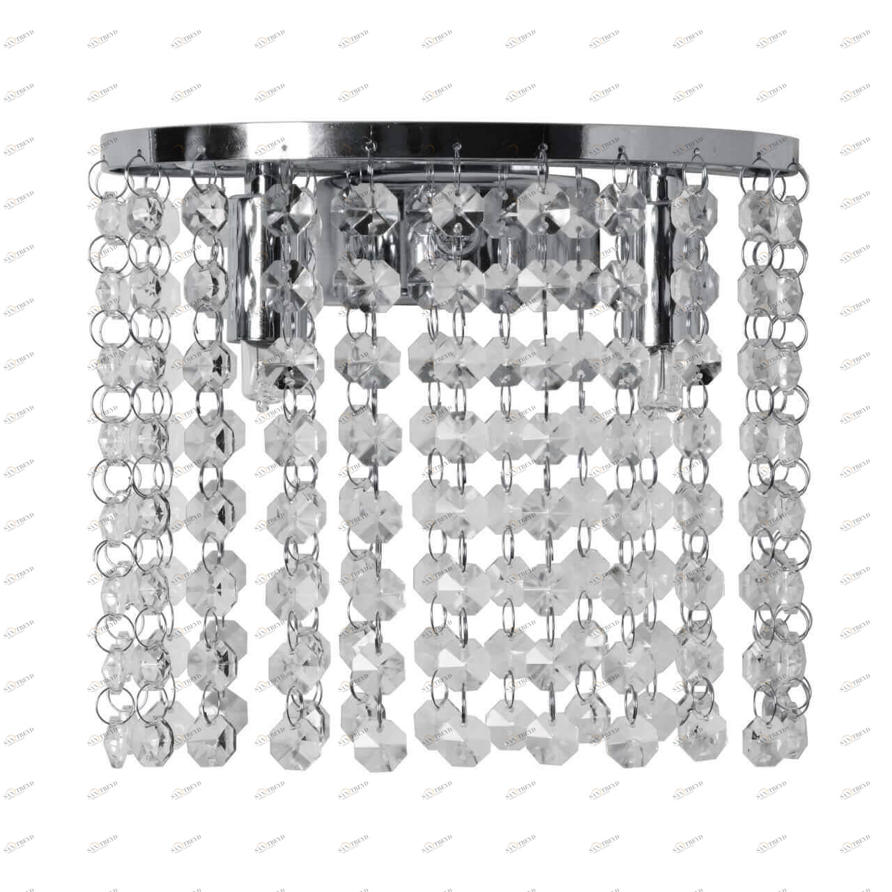 Бра хрустальное хром "Каскад" 113020302 MW-LIGHT КАСКАД 00-3931703 Прозрачный;хром