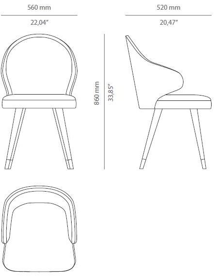 PRADDY Стул с обивкой и подлокотниками Abbey Tr049 - Вид №4