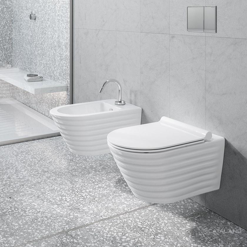 Подвесной унитаз настенный Белый CERAMICA CATALANO New zero Италия sun-id-1377697 - Вид №3