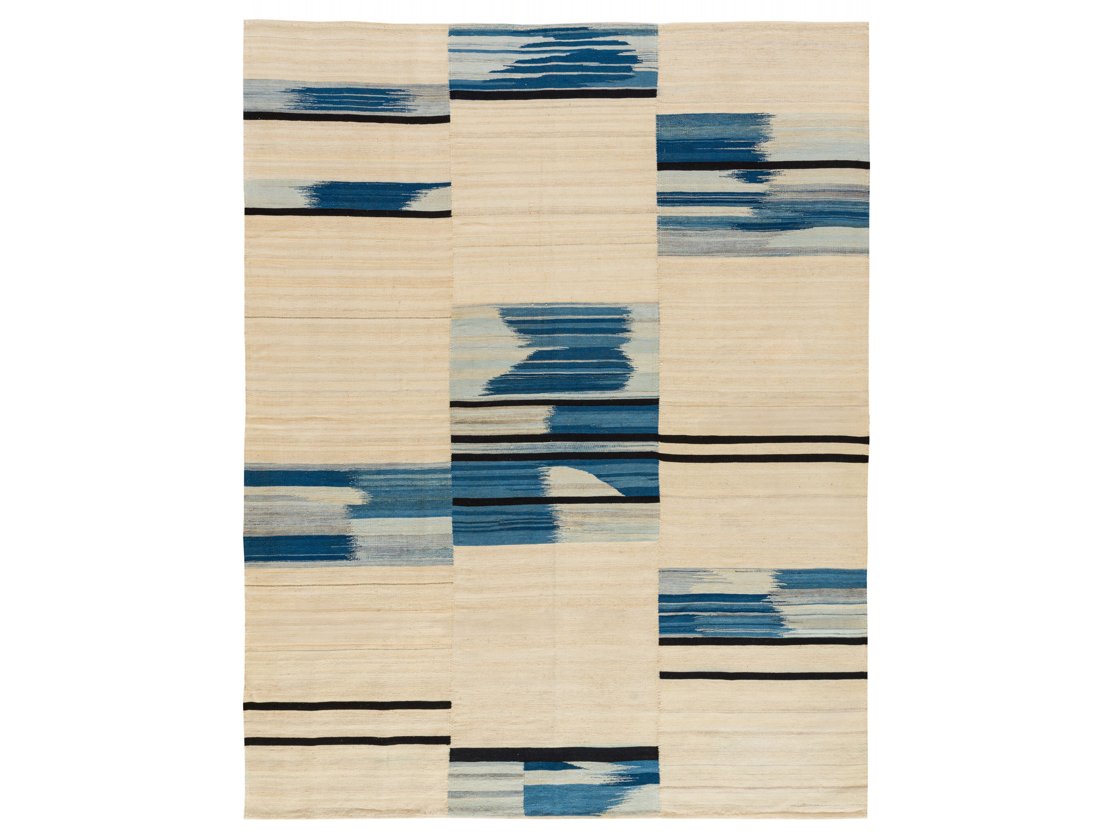 Прямоугольный шерстяной ковер Zollanvari дизайнер Flatweaves ARCH-00098341 - Вид №1