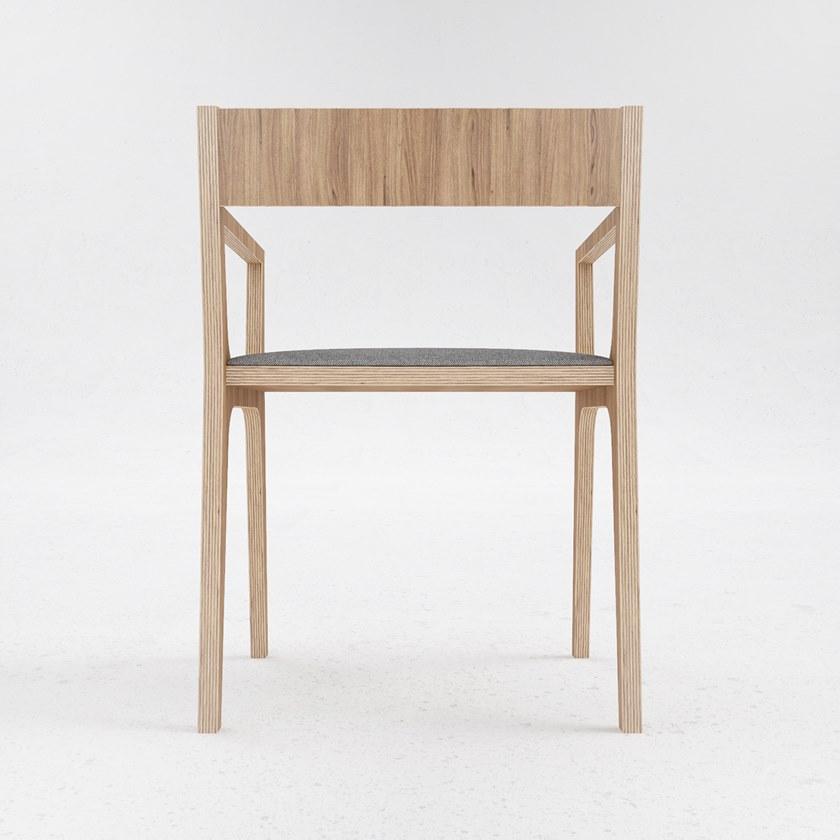 ODESD2 Стул из фанерованной древесины с подлокотниками C sun-id-1460532 - Вид №4