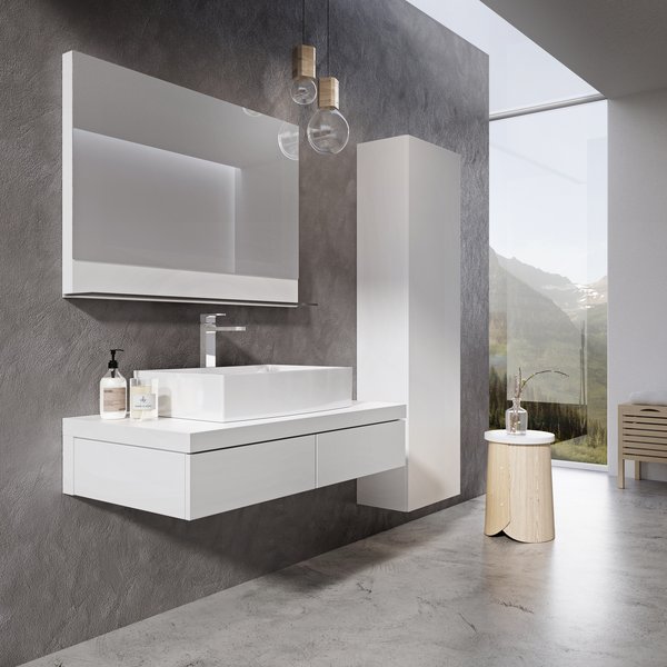 Зеркало  Formy 800 белое Ravak X000001044 - Вид №1