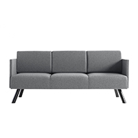 Nomad 824 3-местный диван с мягким сиденьем и спинкой. Стальные ножки с торцевыми сторонами. Et al. Nomad