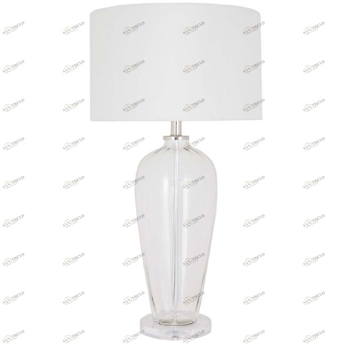 Настольная лампа Abriana от RVAstley 5055 RVASTLEY ВАЗА 061657 Белый;прозрачный 