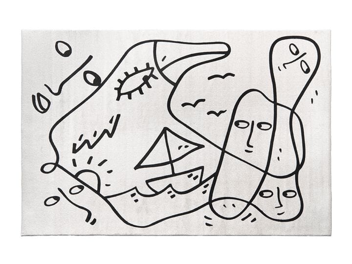 Прямоугольный тканевый ковер Qeeboo Linescapes ARCH-00149385