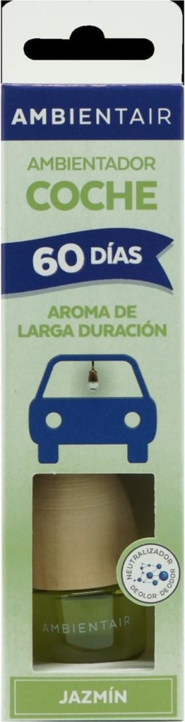 10656739 Ambientair Диффузор для автомобиля Белый жасмин 6 мл Стекло 