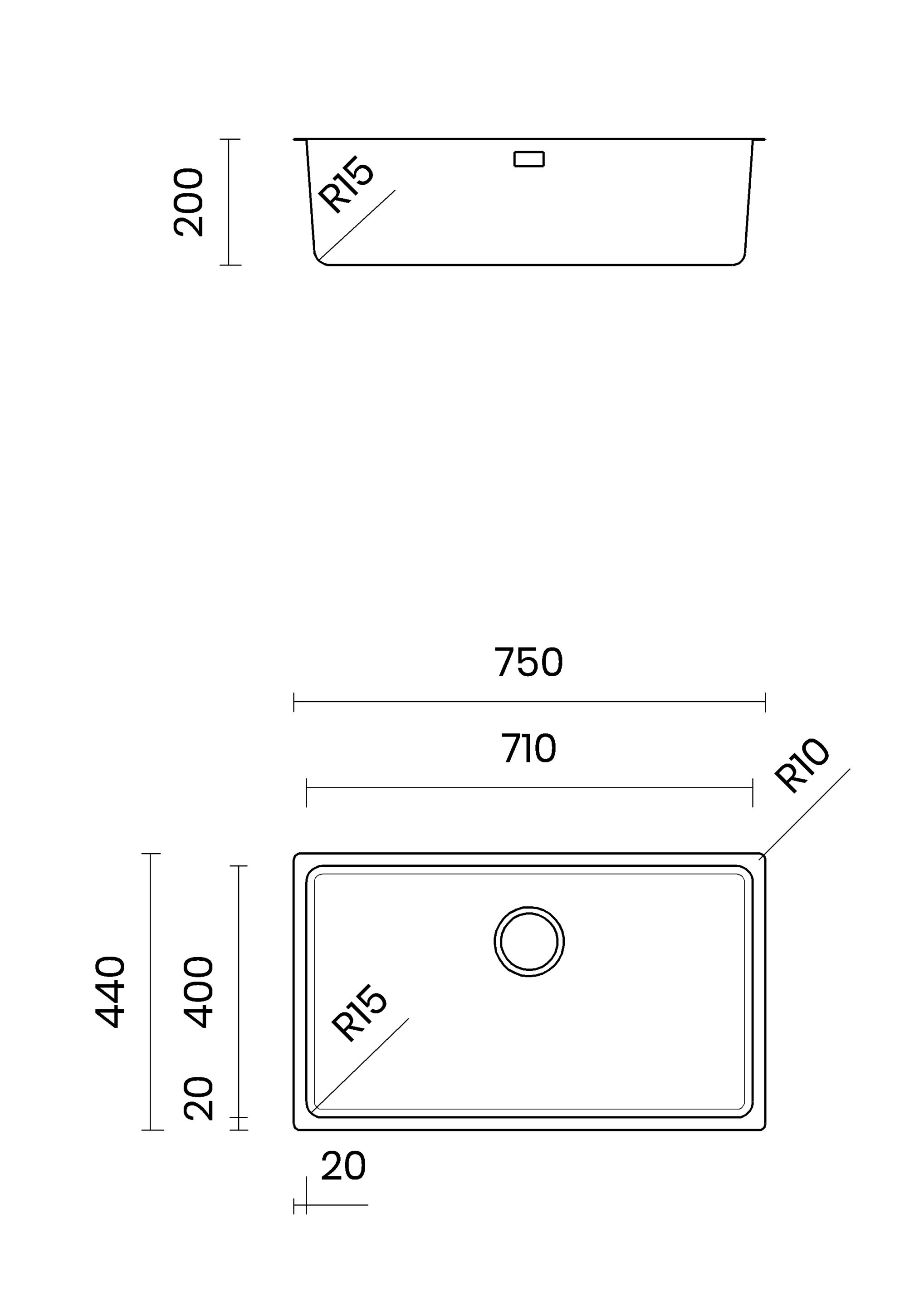Раковина из нержавеющей стали TASCA Adria ARCH-00053981 - Вид №4