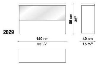 Maxalto Консоль из дерева и травленого стекла Elios sun-id-1415653 - Вид №1