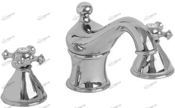 Смеситель MIGLIORE Prestige ML.PRS-712.CR для раковины - хром, на 3 отверстия ML.PRS-712p.CR