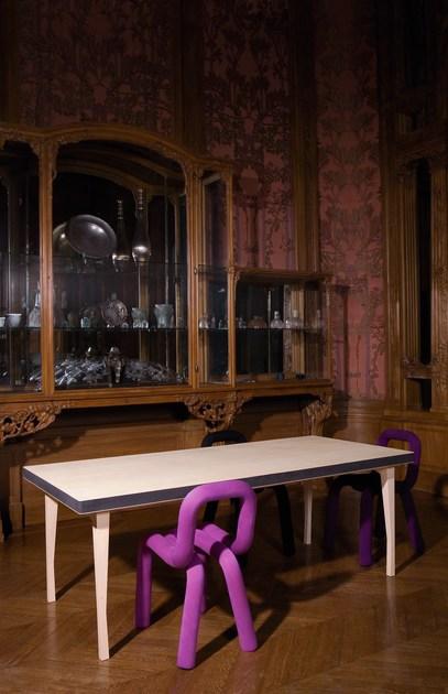 Moustache Съемный тканевый стул Bold sun-id-1358962 - Вид №4