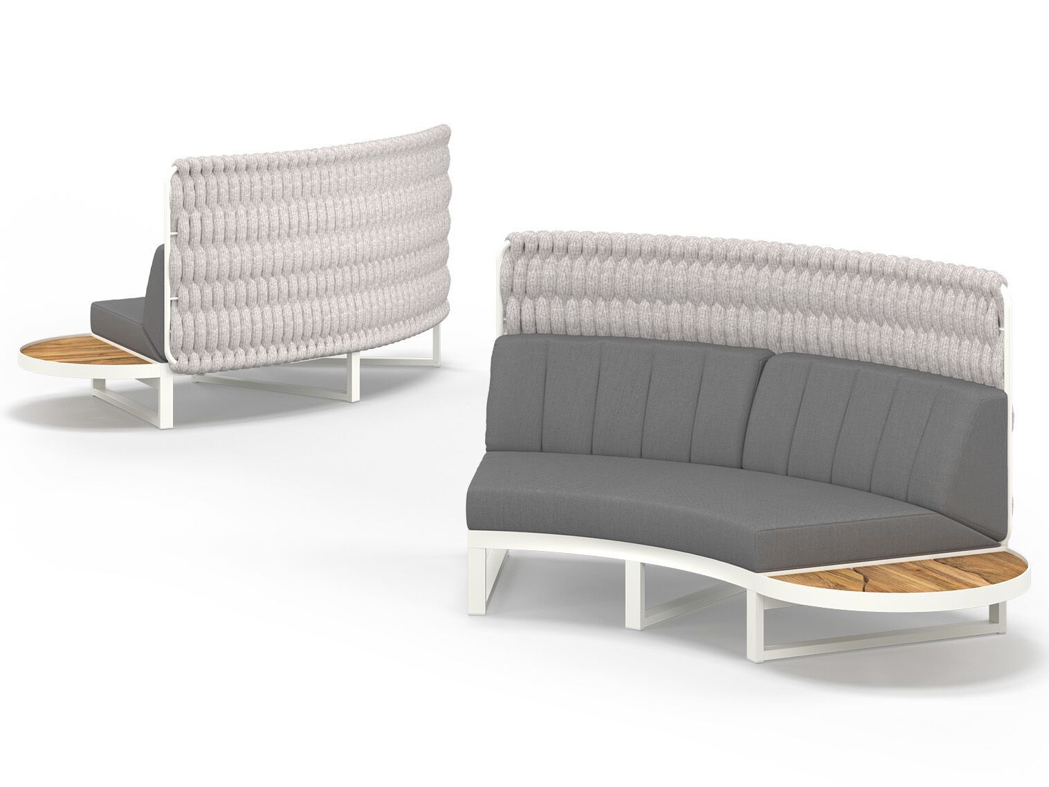 Модульный изогнутый садовый диван из ткани MAMAGREEN Munia ARCH-00036922 - Вид №8