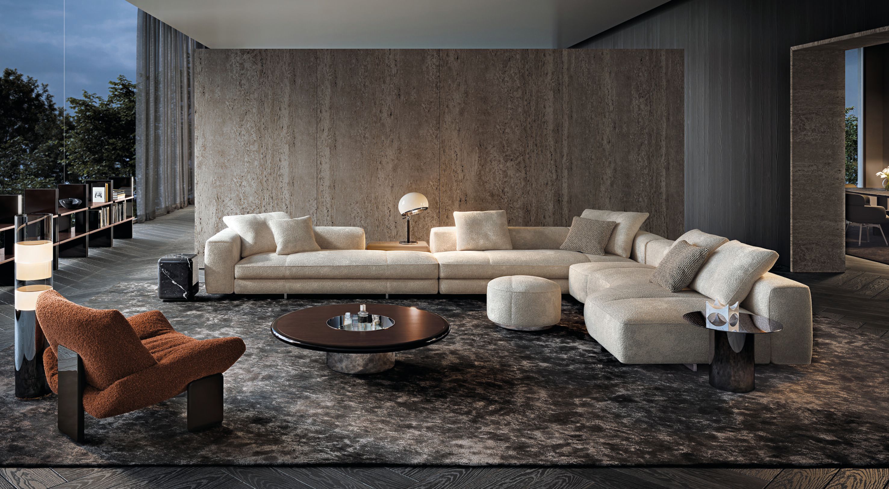 Модульный тканевый диван Minotti Yves ARCH-00127940 - Вид №22