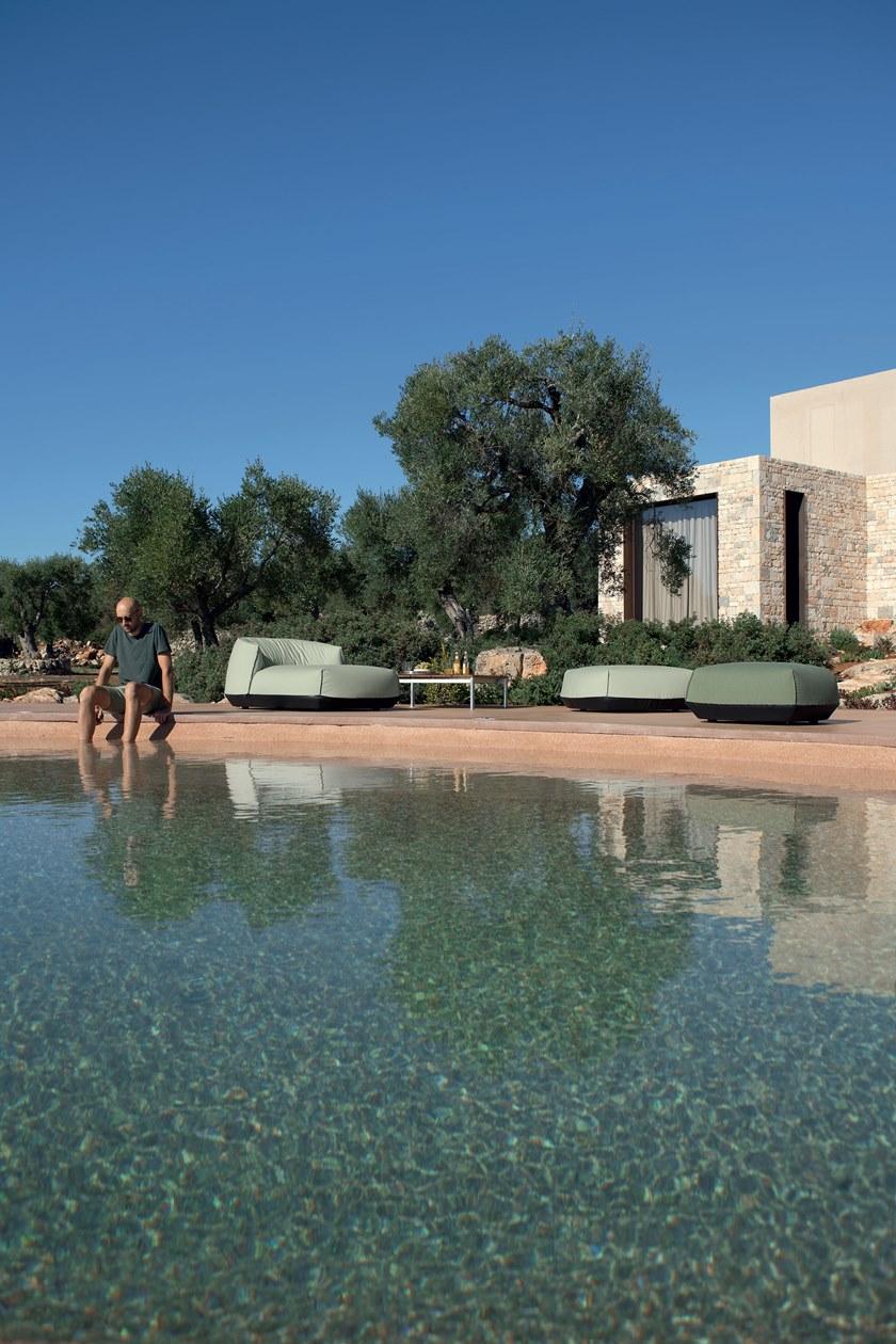 Kristalia Квадратный садовый столик из тика Be-easy slatted sun-id-1368565 - Вид №1