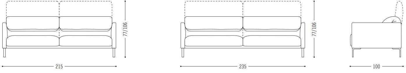 COR 3-х местный кожаный диван с подголовником Avalanche sun-id-1408706 - Вид №1