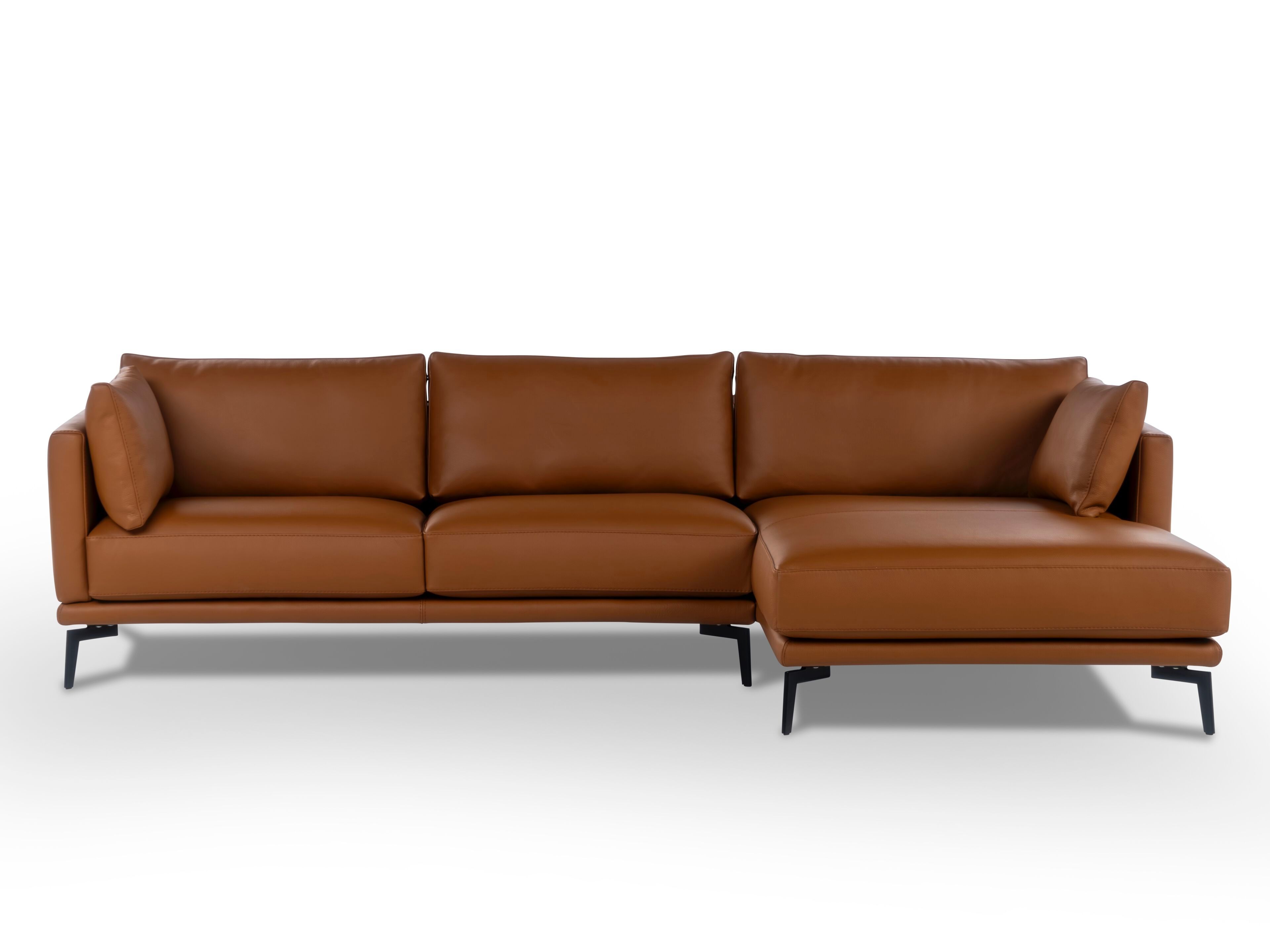 Кожаный диван с полуостровом Calia Italia Superior ARCH-00018360