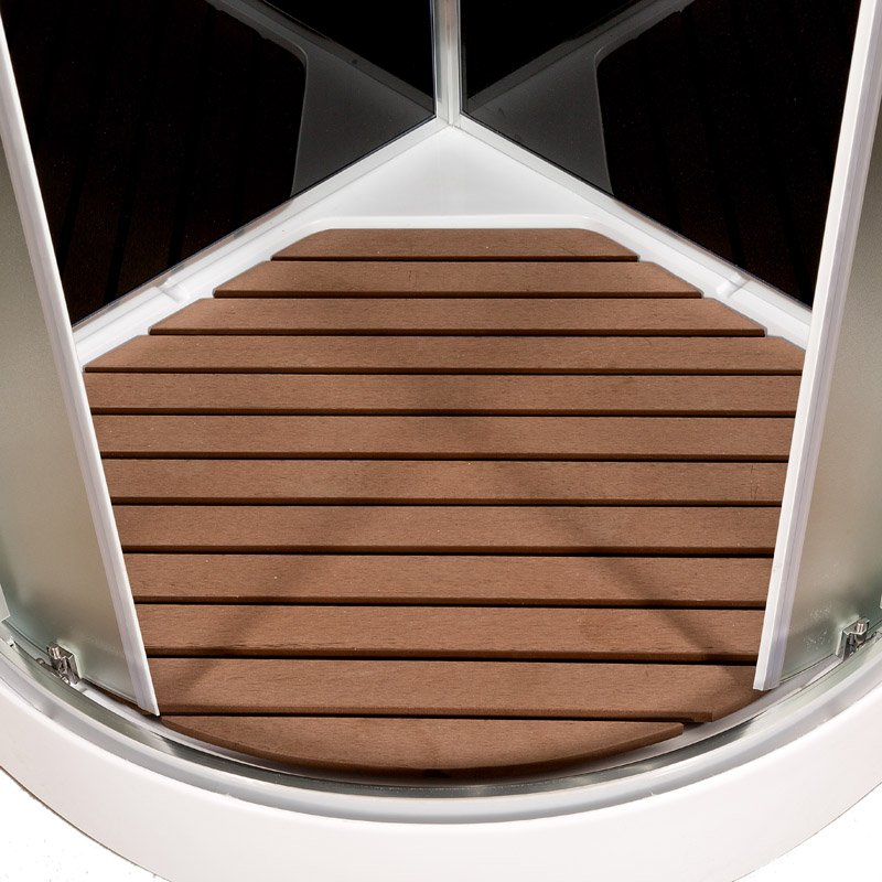 D08S Душевая кабина DETO Серия D B01S LED BLACK - Вид №1