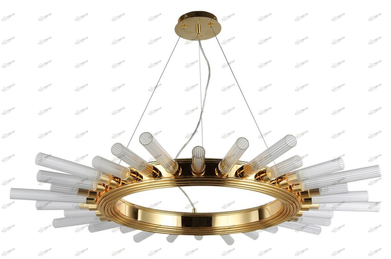 Подвесная люстра Crystal Lux Fair SP15 Gold D1000 золото CRYSTAL LUX ДИЗАЙНЕРСКИЕ, FAIR 220844 Золотой 