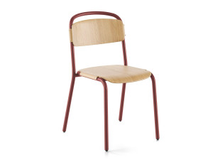 Штабелируемый стул из стали и дерева