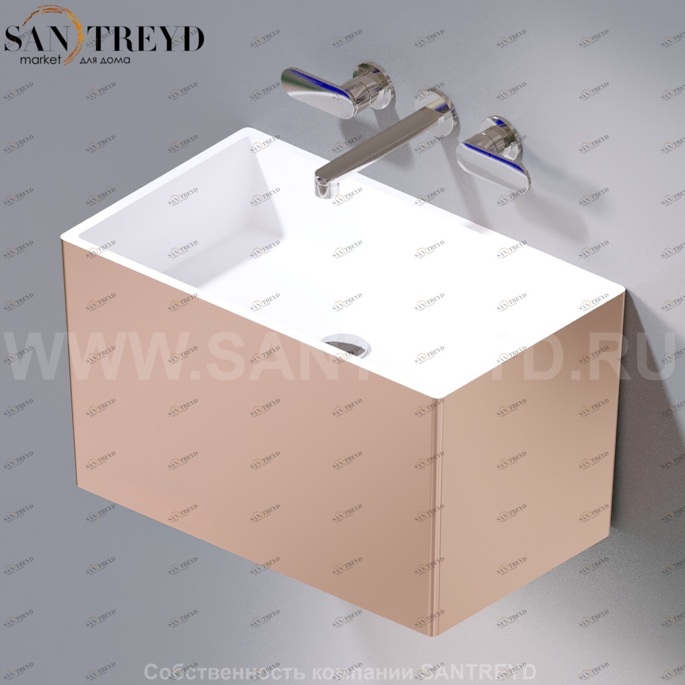 L111.257 Подвесная раковина настенная овальная A. e T. Italia TOWER белая AeT ITALIA