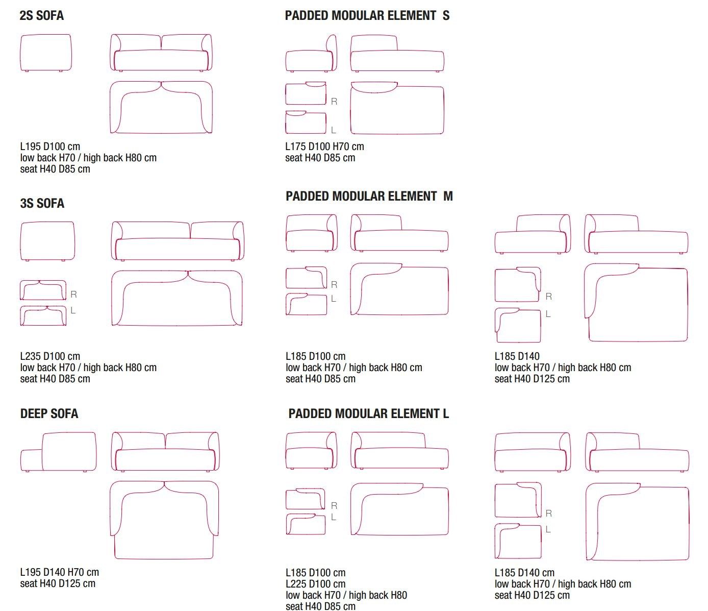 Ткань диван MDF Italia Cosy ARCH-00006846 - Вид №2
