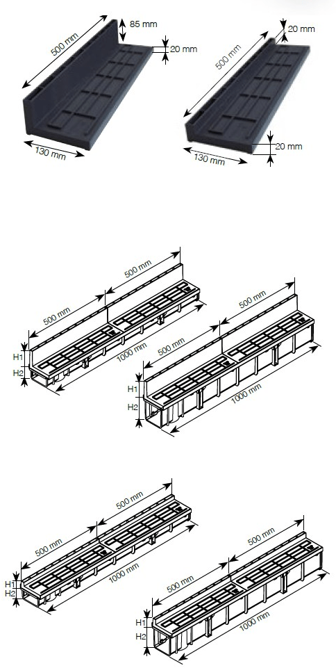 Redi Дренажный канал и элемент из ПВХ Redi Egf10pp - egfbapp - Вид №6