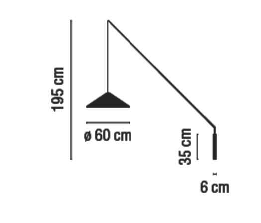 Светодиодный настенный светильник из углеродного волокна Vibia ARCH-00086394 - Вид №3