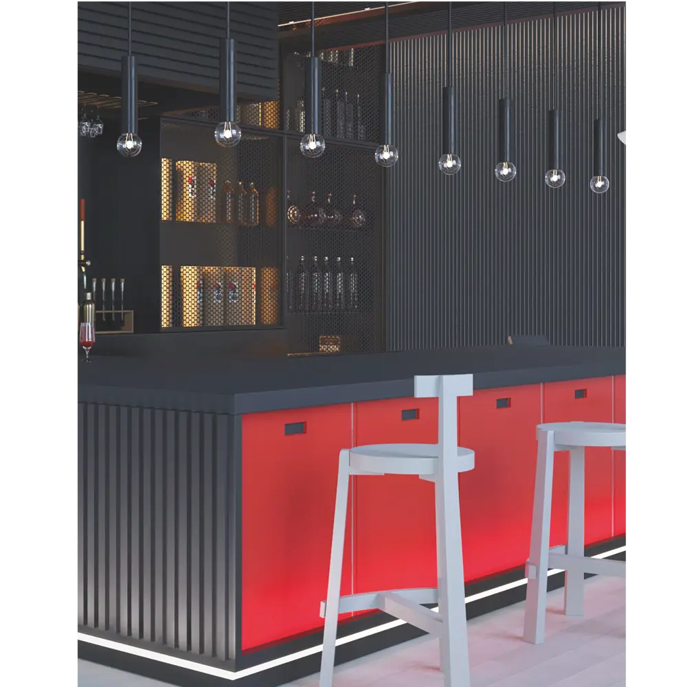 PORTIKA Декоративная рейка МДФ черная 2700 мм для современного интерьера 85314204 STLM-1451424 - Вид №2