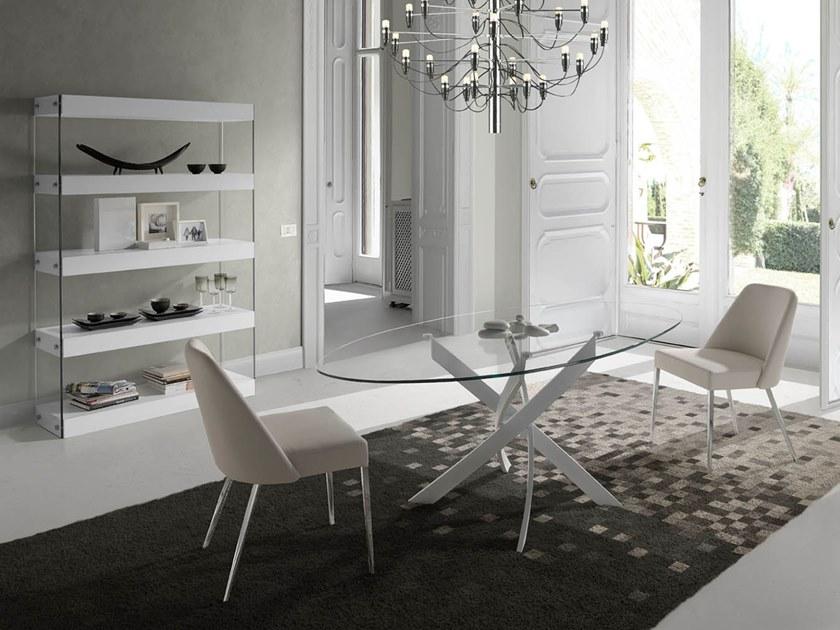 Angel Cerdá Двусторонний открытый книжный шкаф из дерева и стекла Loft tendencia 3020 Angel Cerda - Вид №2