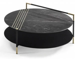 Frigerio Salotti Низкий круглый журнальный столик Kevin