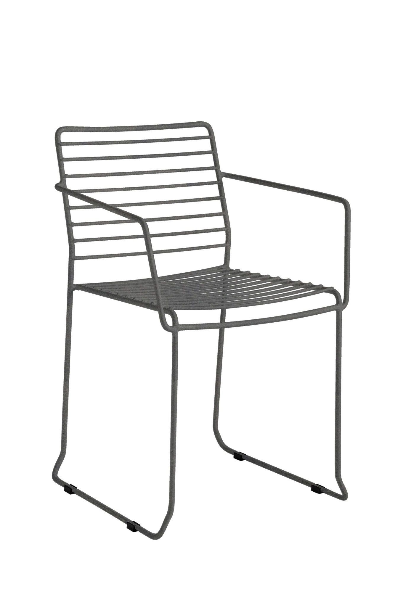 Стул для сада из оцинкованной стали с подлокотниками iSimar ARCH-00127946 - Вид №5