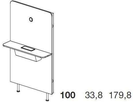 Bralco Напольная опора для монитора / телевизора из меламина Flipper sun-id-1448752 - Вид №4