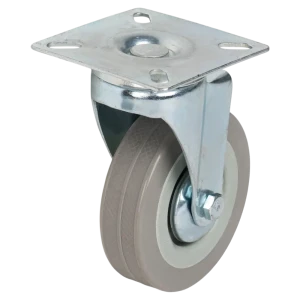 Колесо поворотное без тормоза 75 мм до 50 кг цвет серый