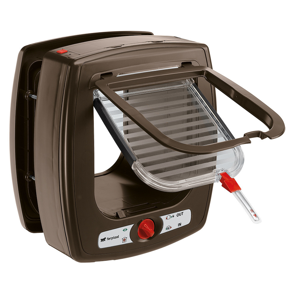 ПР0028509 Автоматическая дверь для животных SWING MICROCHIP, коричневая, определяющая микрочипы FERPLAST  - Вид №3