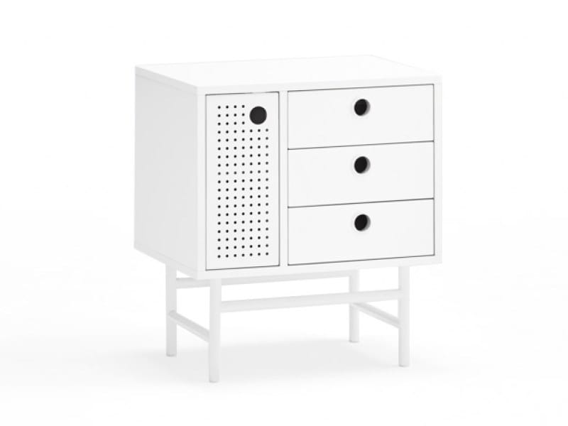 Прямоугольная прикроватная тумбочка из МДФ с ящиками TEULAT точка ARCH-00095424