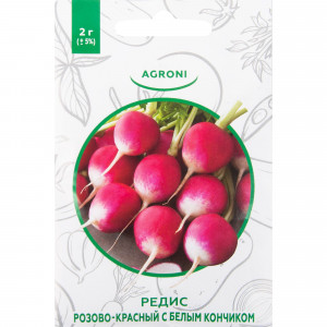 82457683 Семена Редис розово-красный с белым кончиком XS