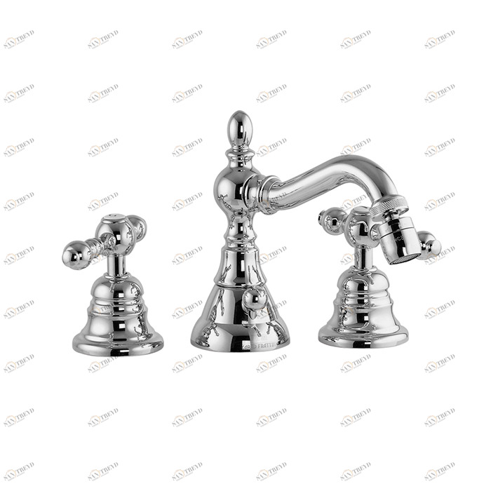 F5052 Cмеситель для биде на 3 отверстия с вращающимся изливом FIMA CARLO FRATTINI epoque 