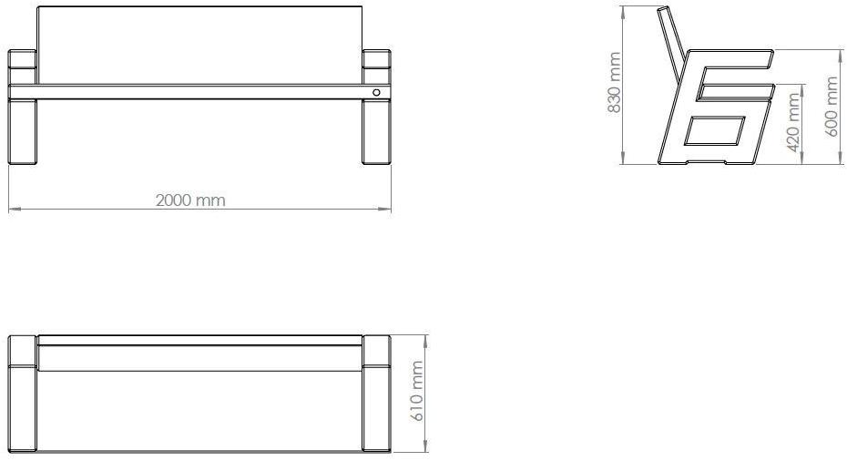 ENCHO ENCHEV - ETE Бетонная скамья со спинкой sun-id-1475723 - Вид №6