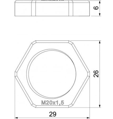 Полиамидная гайка OBO Bettermann BlackLine ARCH-00111907 - Вид №5