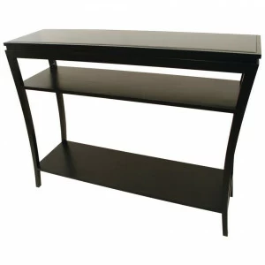 Консоль черная с полками на изогнутых ножках Black RVASTLEY PUSHA 060977 Черный