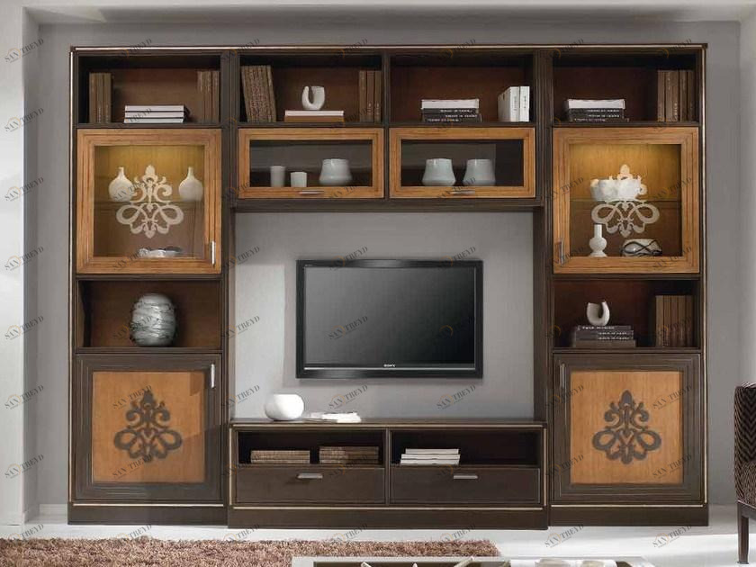 Arvestyle Самонесущая стеновая система из массива дерева с подставкой под телевизор Composite Ks-e019